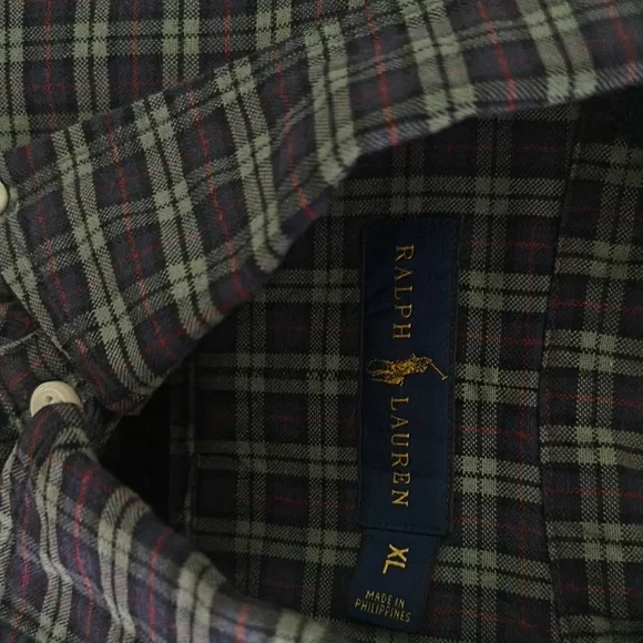 Men's Plaid Button-Down Shirt - Picture 2 of 2